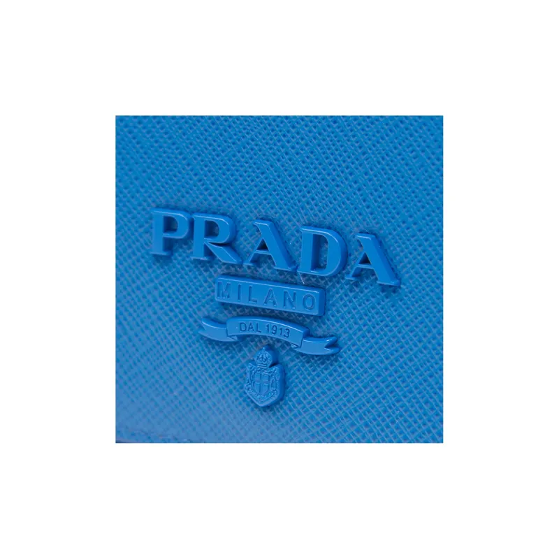 PRADA Cow Leather Handbag Crossbody Bag Shoulder Bag Women's Light Blue-4
