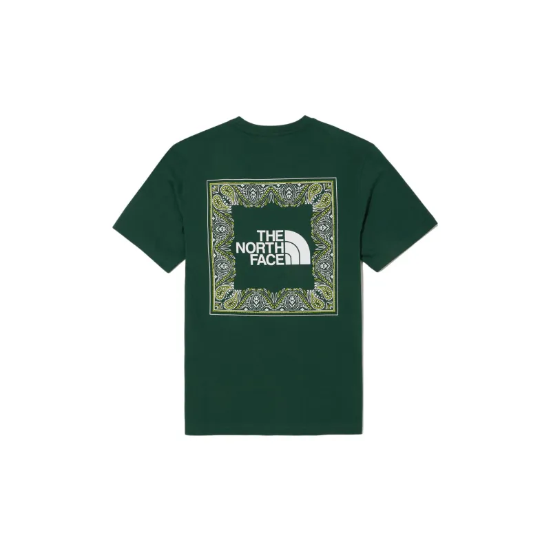 THE NORTH FACE Cashew Flower Collection T-Shirt Men's Green-1