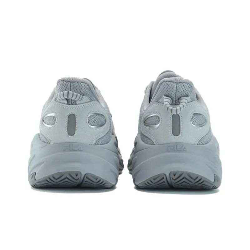 FILA Anti Slip Wear Resistant Low Top Running Shoes Men's Gray Blue-3