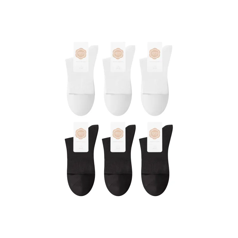 B&C.Room Mid Calf Socks Women's 6 Pack-0