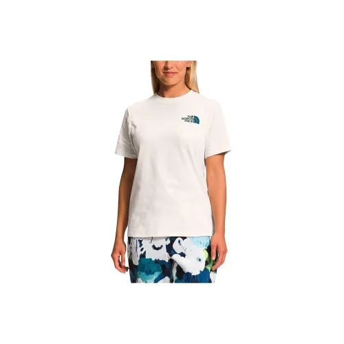 THE NORTH FACE T-Shirts Women's Gardenia Flower White