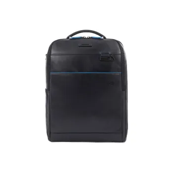 PIQUADRO Leather Backpack Regular Unisex Blue