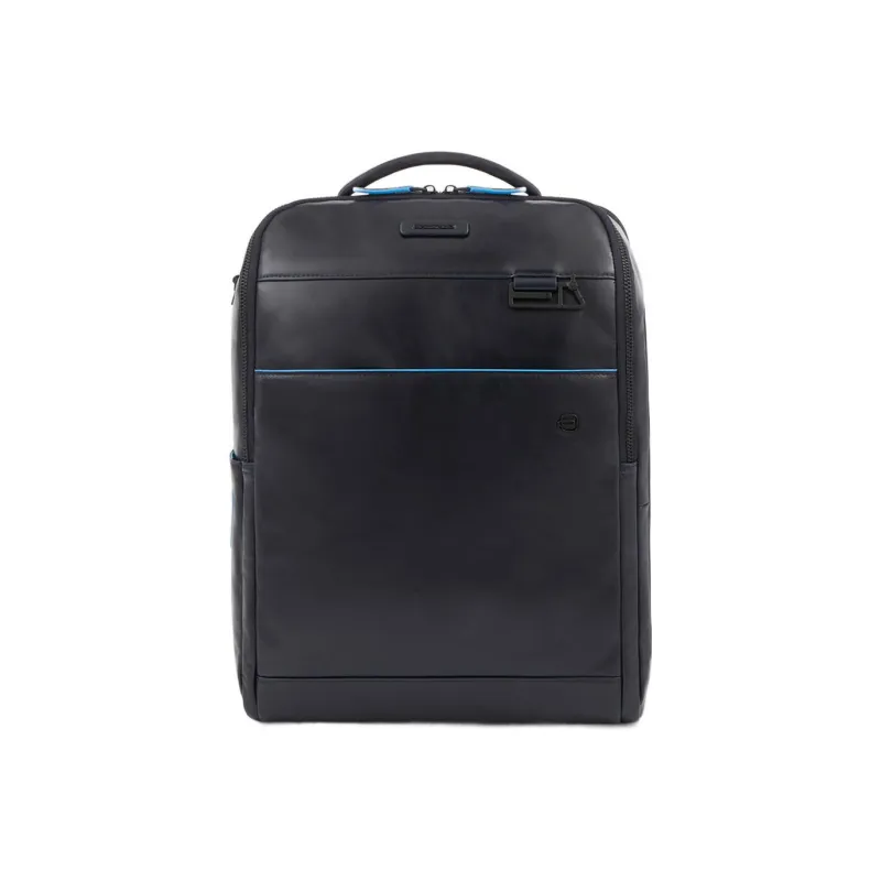 PIQUADRO Leather Backpack Unisex Blue-0