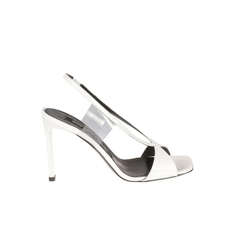 SERGIO ROSSI Open-toe Leather 100mm Sandals-1