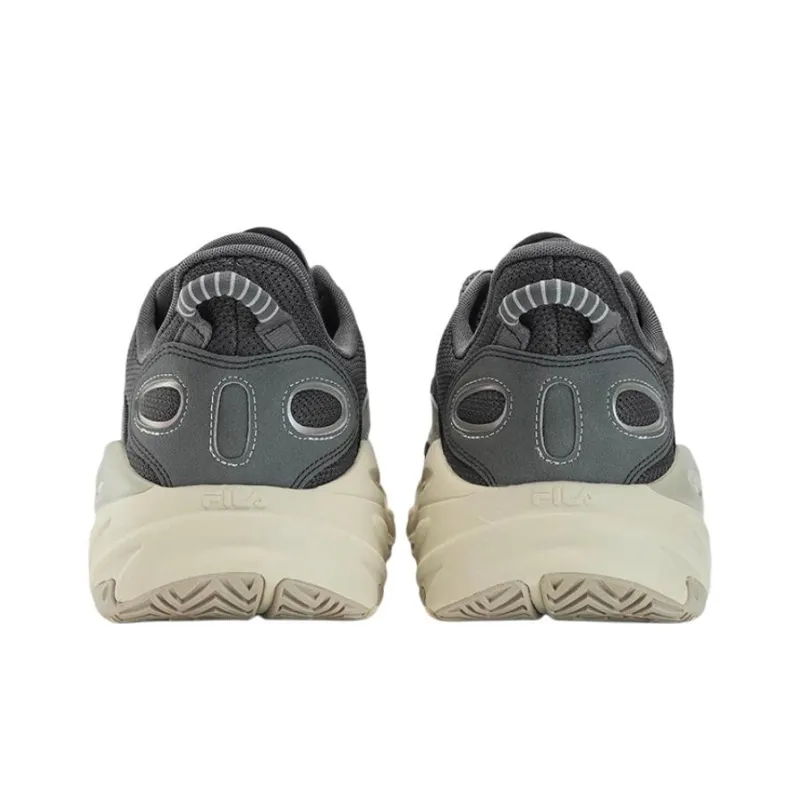 FILA WAVE Anti-Slip Wear-Resistant Low-Top Running Shoes Men's Black Gray-3