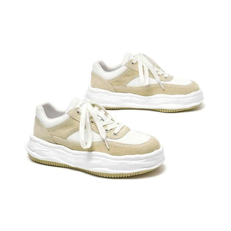 BEAU Stylish Skateboarding Shoes Women's Ecru Apricot-2