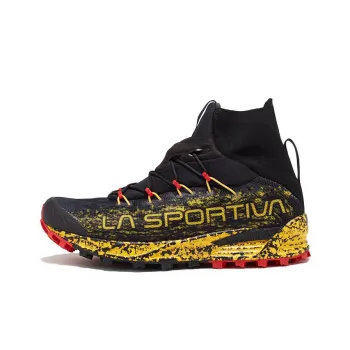 LA SPORTIVA Uragano Anti Slip Wear Resistant Mid Top Outdoor Shoes Unisex Black Yellow