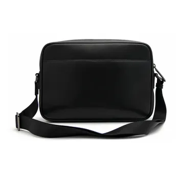 PEDRO Microfiber Shoulder Bag Medium Size Men's Black/Composite Color