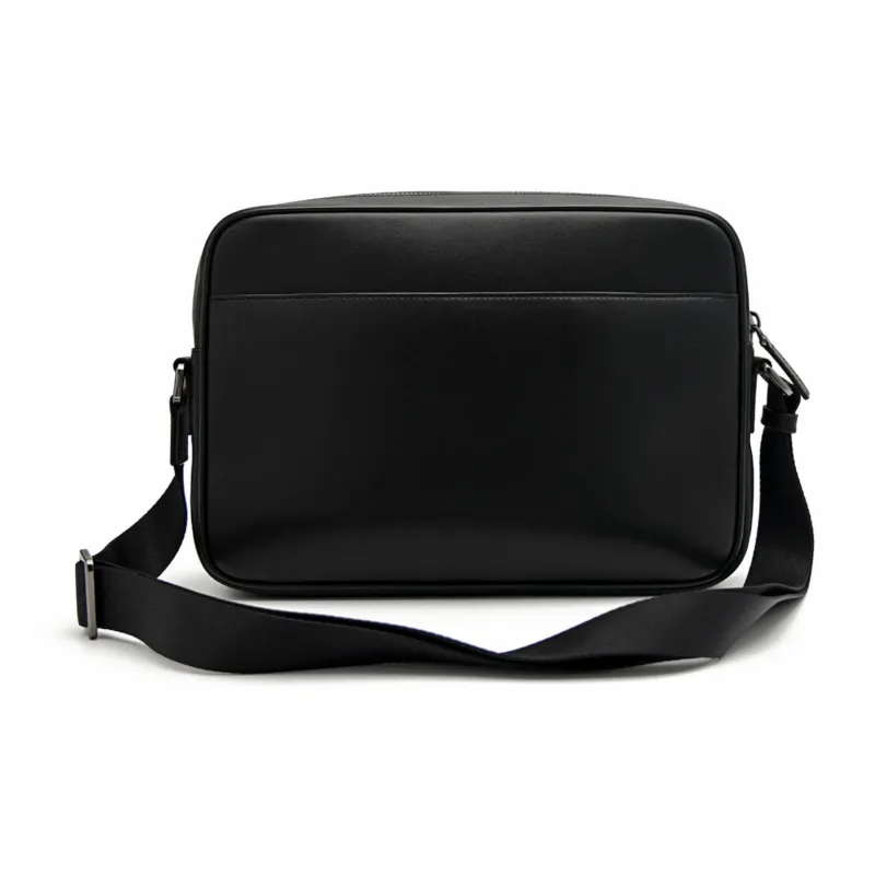 PEDRO Microfiber Shoulder Bag Medium Size Men's Black/Composite Color-0