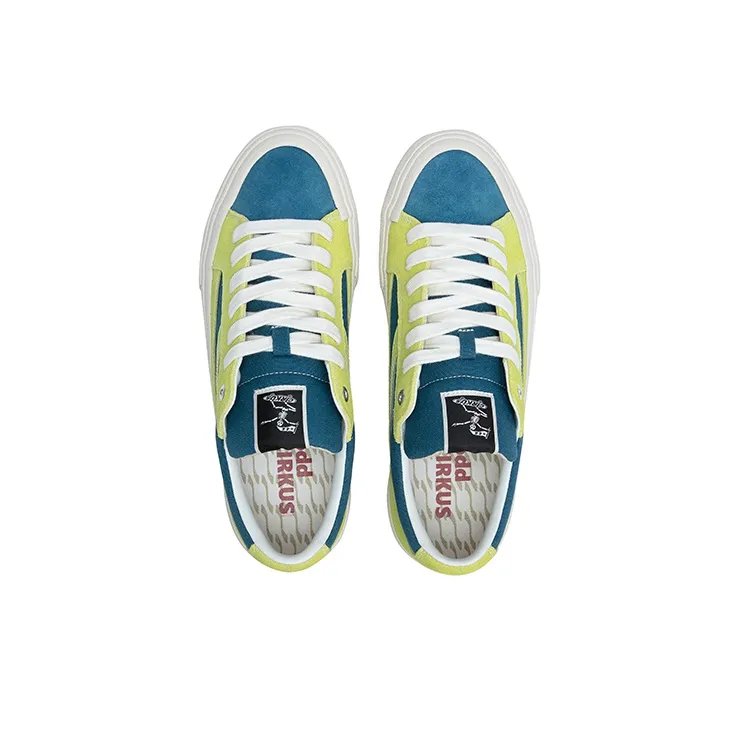 OddCIRKUS Astley Neon Balance Abrasion Resistant Slip Resistant Low Top Skateboard Shoes Unisex Patchwork Green-3