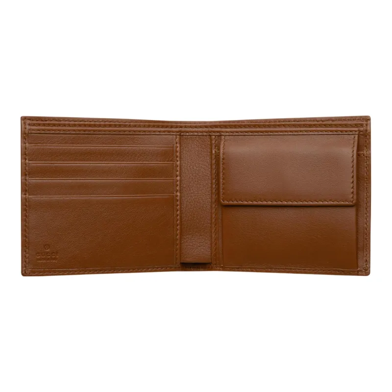 GUCCI Leather Coin Purses Wallets Women's Brown-1