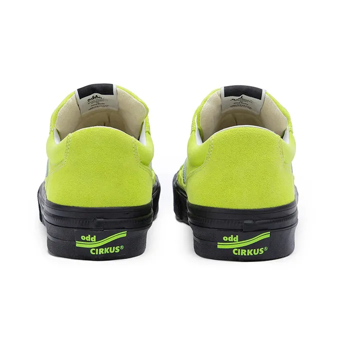 OddCIRKUS Astley Neon Balance Abrasion Resistant Slip Resistant Low Top Skateboard Shoes Unisex Lemon-4