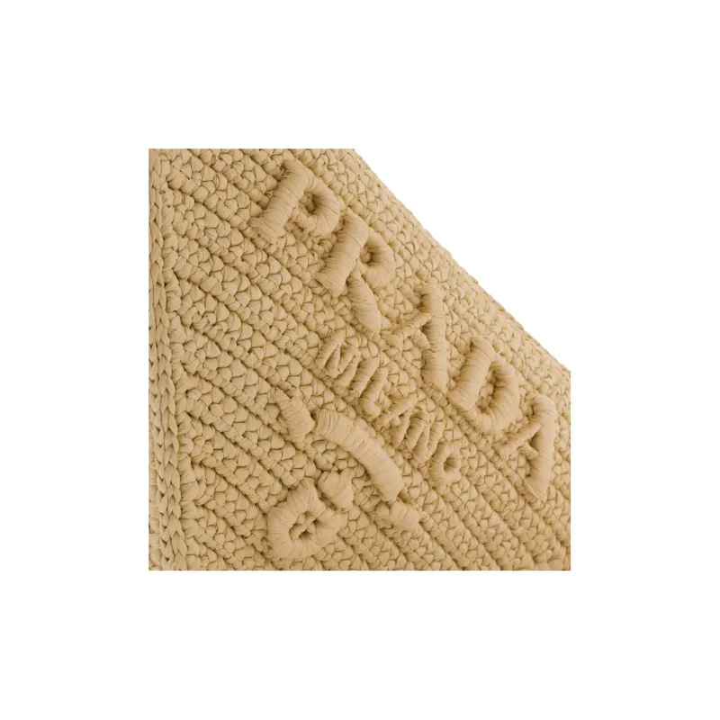 PRADA Straw And Wicker Straw Woven Shoulder Bag, Handbag, Shoulder Bag Mini Women's Neutral Color-3