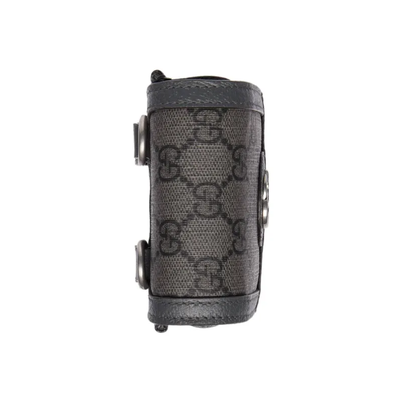 GUCCI Ophidia Canvas One Shoulder Crossbody Cell Phone Pouch Men's Gray-4