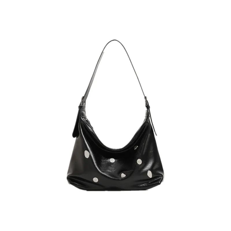 NOMK PU Messenger Bag Shoulder Bag Square Bag Biker Bag Women's Bag Crossbody Bag Shoulder Bag Medium Size Women's Pink-8
