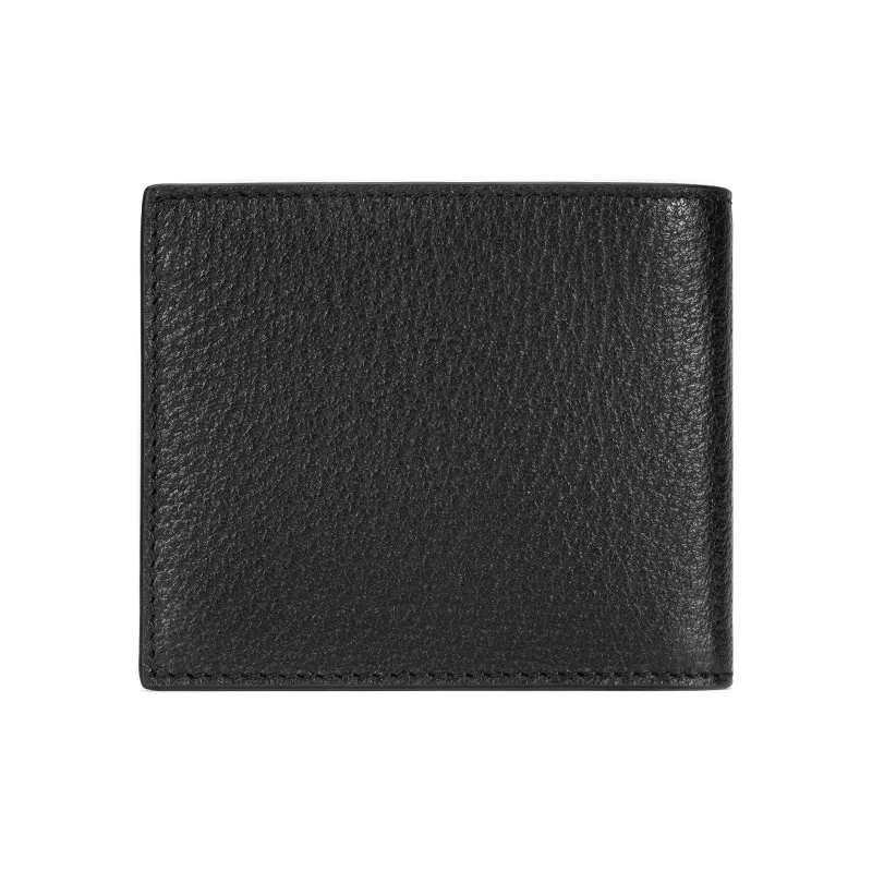 GUCCI Leather Wallet Men's Black-2