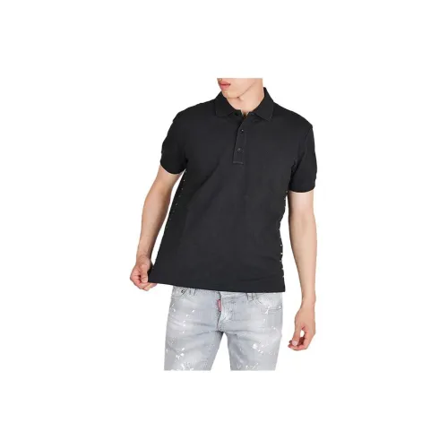 Valentino Polo Shirts Men Black