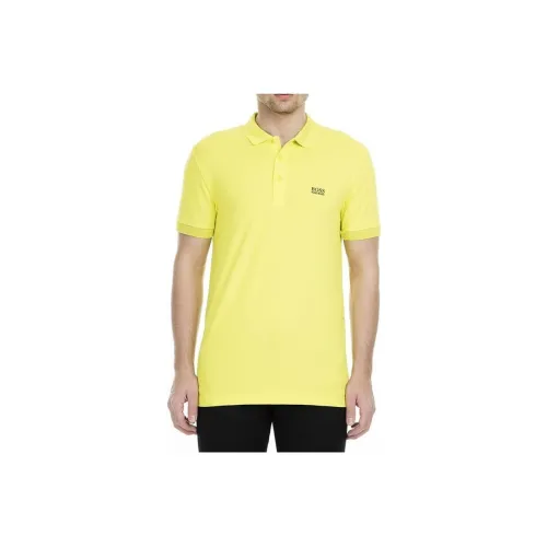 HUGO BOSS Polo Shirts Men Yellow