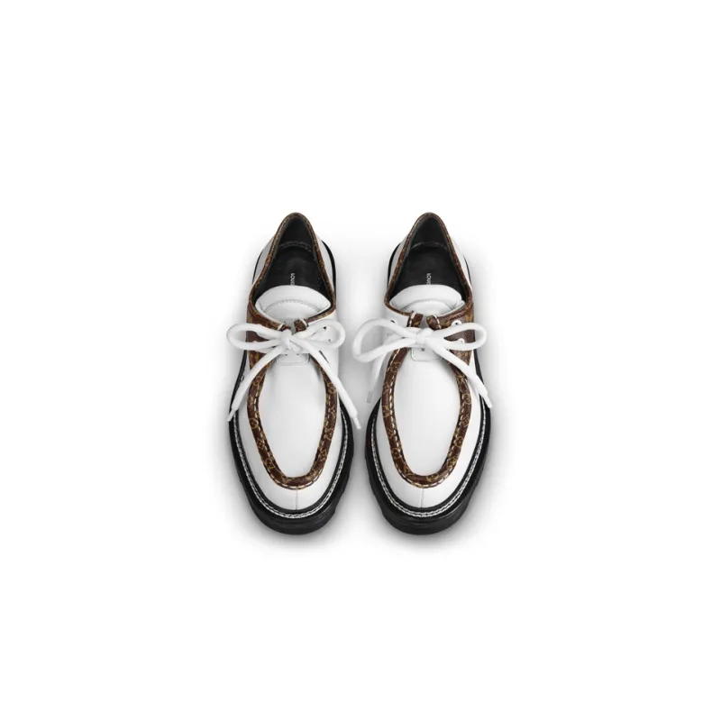 LOUIS VUITTON Beaubourg Platform Derby Shoes 'White' Women's-2