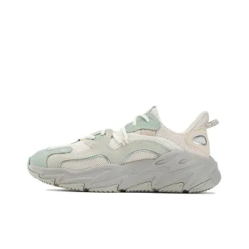 FILA Wave Anti Slip Wear Resistant Low Top Running Shoes Women's Green Gray