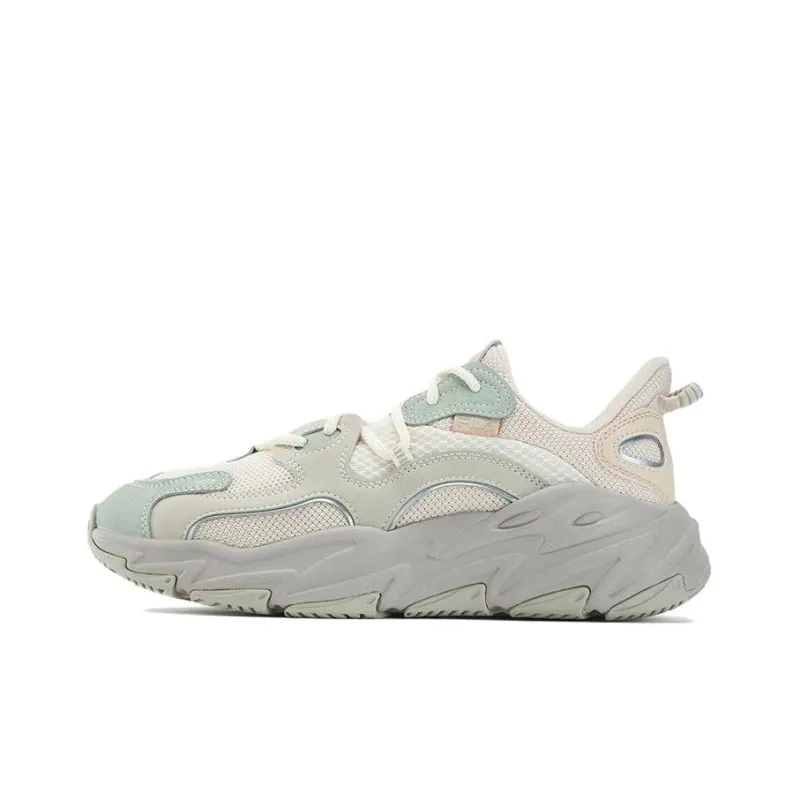 FILA Wave Anti-Slip Wear-Resistant Low-Top Running Shoes Women's Green Gray-0