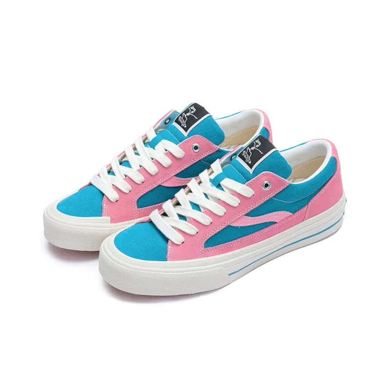 OddCIRKUS Astley Neon Slip Resistant Cushioning Low Top Skateboard Shoes Unisex Pink Blue-2