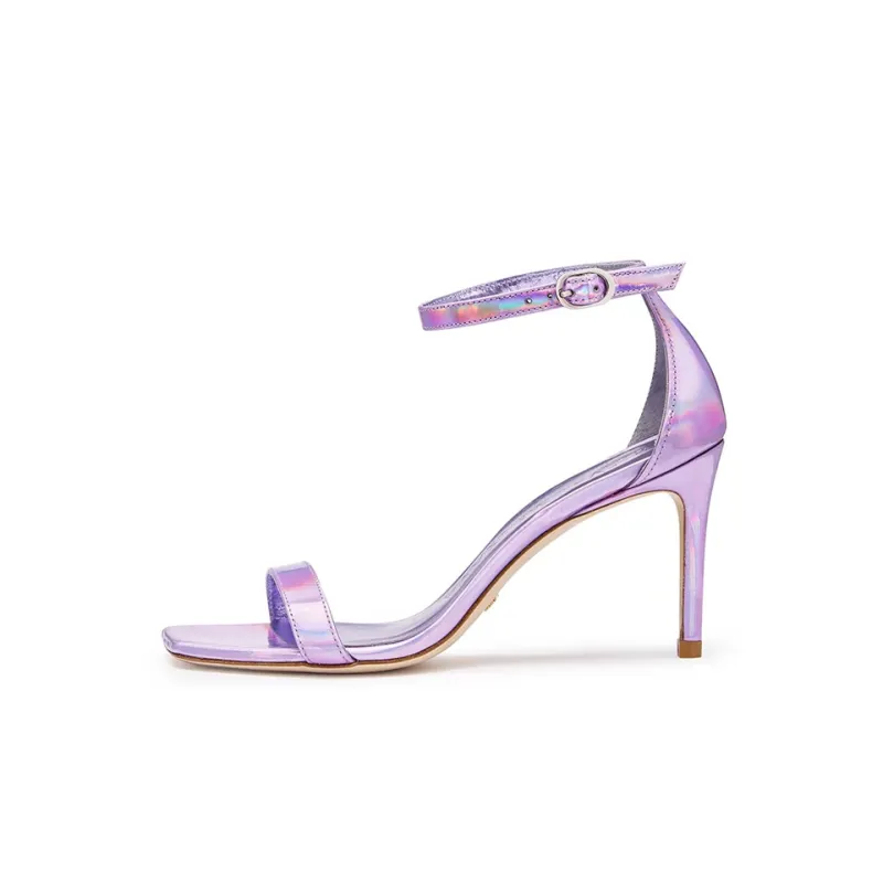 Stuart Weitzman/SW One Strap Sandals 8.5cm Women's Purple-0