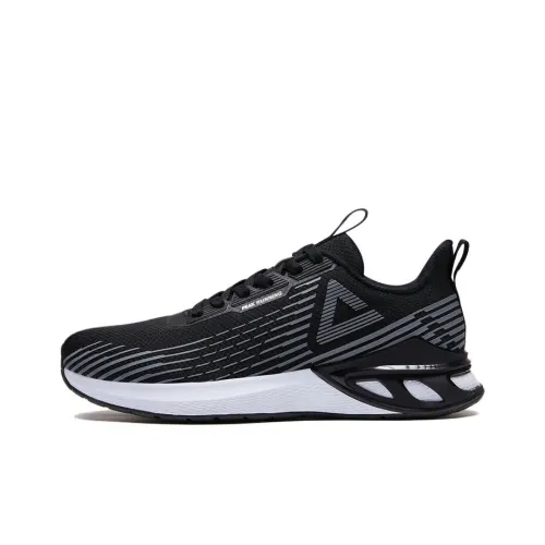 PEAK Slip Resistant Breathable Cushioning Wear Resistant Low Top Running Shoes Women's Black White