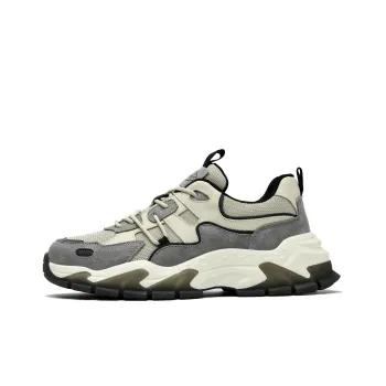 HLA Chunky Sneakers Men Low Top Gray/Sand