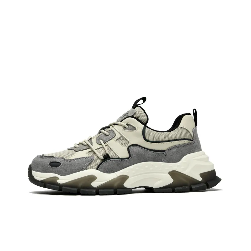 HLA Chunky Sneakers Men Low Top Gray/Sand-0