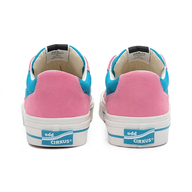 OddCIRKUS Astley Neon Slip Resistant Cushioning Low Top Skateboard Shoes Unisex Pink Blue-4