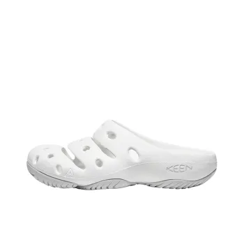 KEEN Yogui Artsfull Closed Toe Slippers Clogs River Trekking Shoes Women's White
