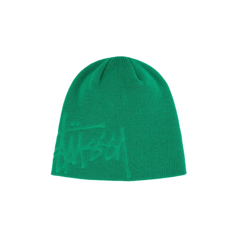 Stussy Debossed Stock Logo Skullcap Beanie-0