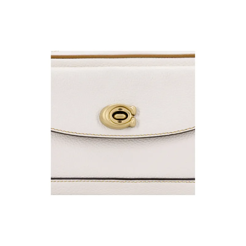 COACH Willow Leather Camera Bag, Shoulder Bag, Crossbody Bag Small Size Women's White-4