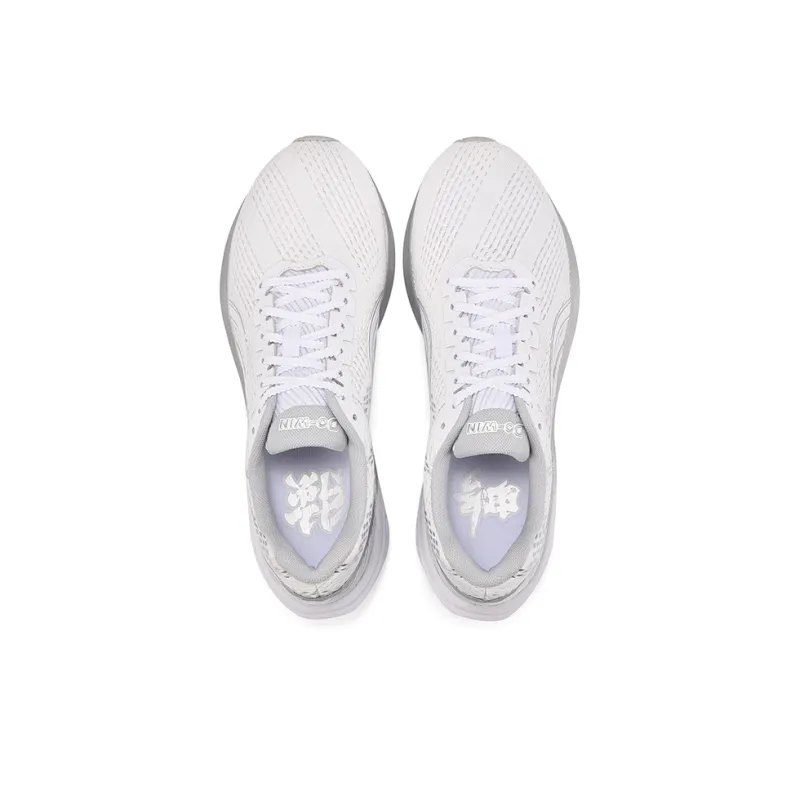 DO WIN Three Generations Of God Of War Low Top Running Shoes Unisex White Silver-1