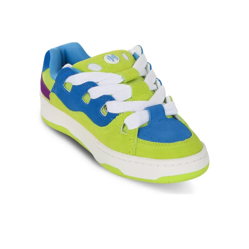 Ollieskate Low-Top Skateboard Shoes Unisex Blue Green Purple-2