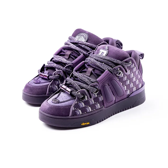 D.Desirable x Palladium Philosopher's Stone Series Low Top Skateboard Shoes Men's Purple-1