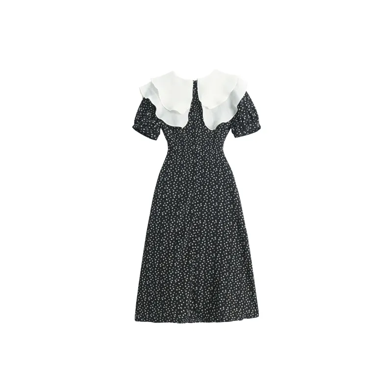 EIDOLON GRAIN Short Sleeved Dress Women's Black-1