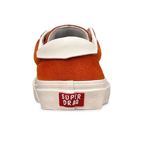 LuzaoT SUPER DRAG Skateboard Shoes Unisex Low Top Dirty Orange/Sea Blue/True Red/Forest Green/Burgundy/Taro Purple-4