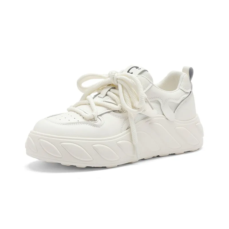 C°BANNER Platform Shoes Women's Beige-1