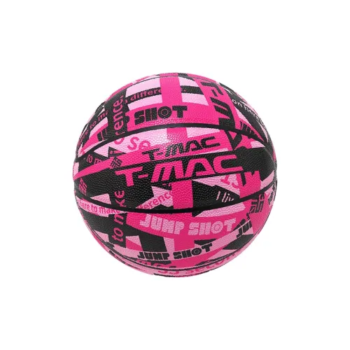 T-Mac Maddie Trendy Collection PU Basketball Super Bright Pink Size 7 Training Unisex