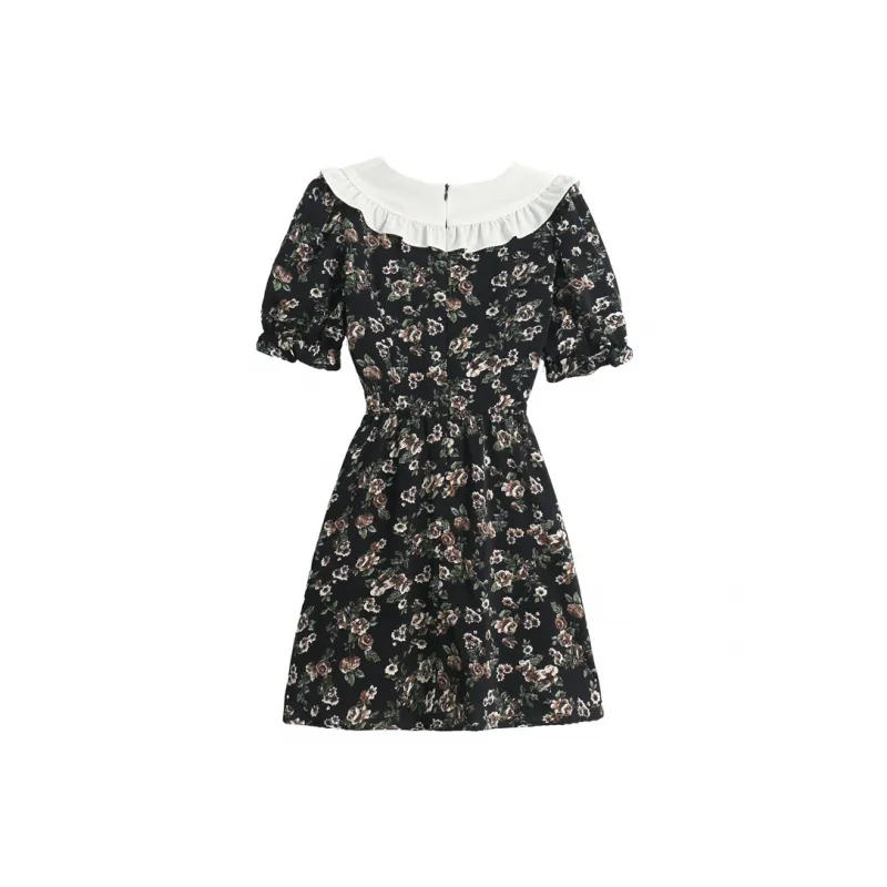 EIDOLON GRAIN Short Sleeved Dress Women's Black-1