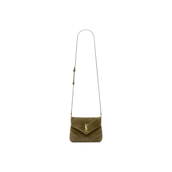 SAINT LAURENT LOULOU Calfskin Crossbody Bag Shoulder Bag Women's Roland Green