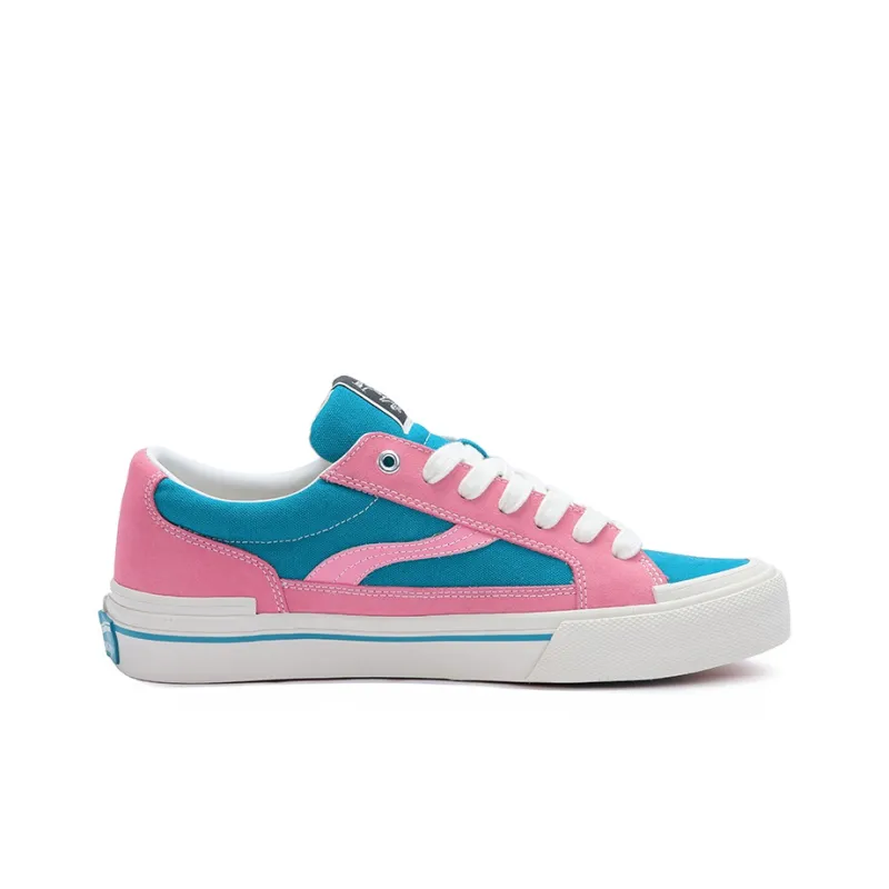 OddCIRKUS Astley Neon Slip Resistant Cushioning Low Top Skateboard Shoes Unisex Pink Blue-1