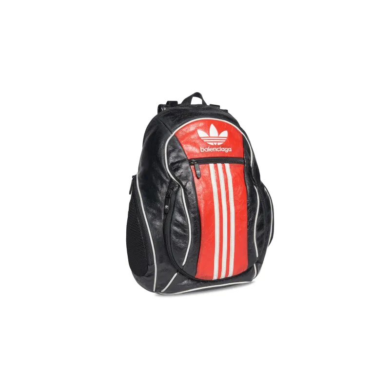 Balenciaga Adidas Collaboration Polyamide Backpack Small Size Men's Black/Red-1