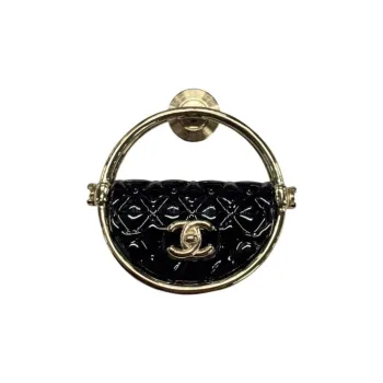 CHANEL Brooches Women's Gold/Black