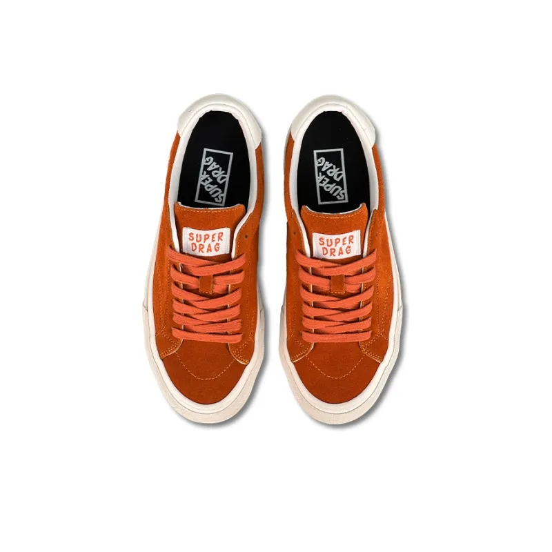 LuzaoT SUPER DRAG Skateboard Shoes Unisex Low Top Dirty Orange/Sea Blue/True Red/Forest Green/Burgundy/Taro Purple-3