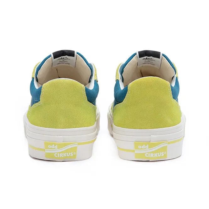 OddCIRKUS Astley Neon Balance Abrasion Resistant Slip Resistant Low Top Skateboard Shoes Unisex Patchwork Green-4