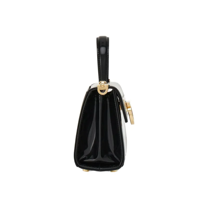 FERRAGAMO Leather Shoulder Bag Crossbody Bag Handbag Extra Small Women's Black-2