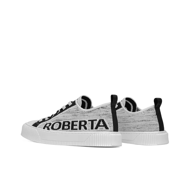 ROBERTA DI CAMERINO Stylish Skateboarding Shoes Men's White Black-3